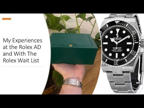 rolex ad meaning|rolex ad waitlist.